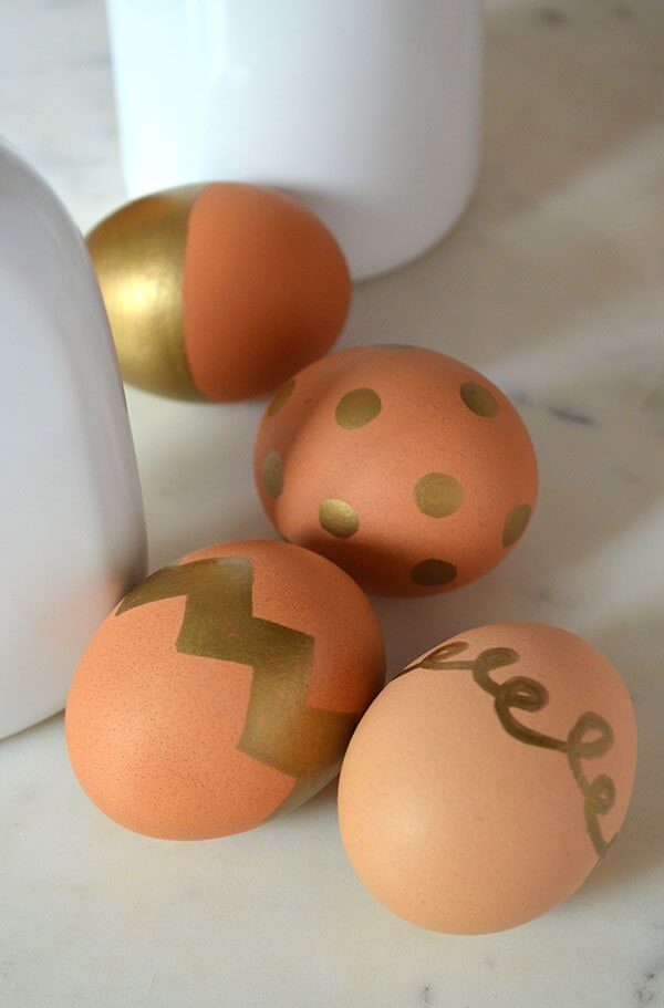 Gold Marker Easter Eggs