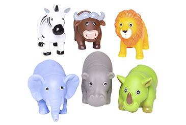 Jungle Animals Rubber Water Squirties
