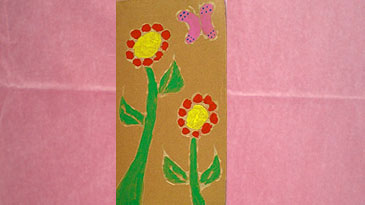 Flowers Paint Relief