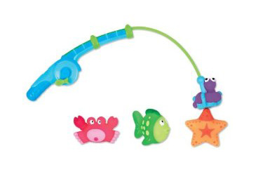 First Fathers Day gift ideas, baby bath toy fishing pole