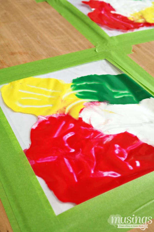 Activities for Toddlers: Mess-Free Finger Painting