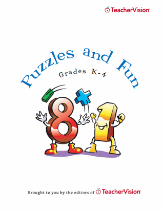 Math Puzzles & Fun Printable Book (K-4)