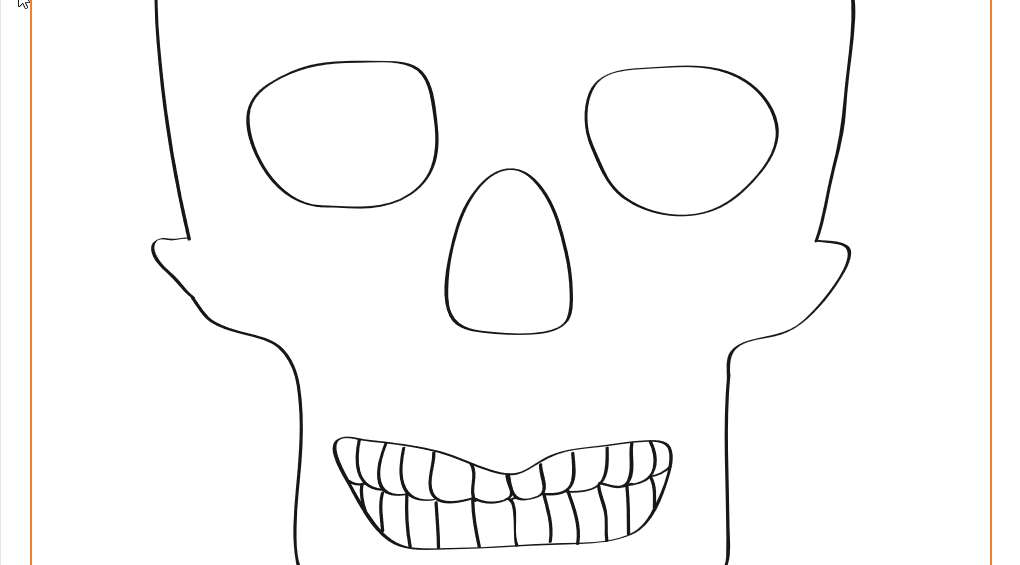 Dios de los Muertos Printable Skull 