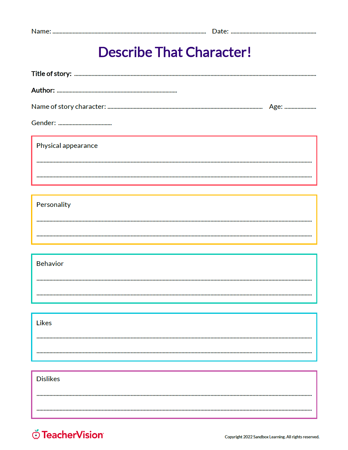 Describe That Character!