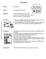Pet Shop: Pets' Needs