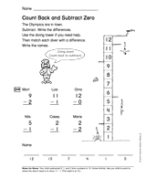 Count Back and Subtract Zero (Gr. 2)