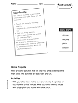 Sound, Heat, and Light: Family Activity 2