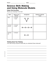 Science Skill: Making and Using Molecule Models
