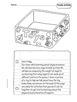 Matter: Family Activity (Kindergarten)
