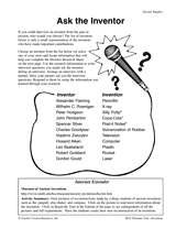 Ask the Inventor