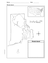 Map of Rhode Island