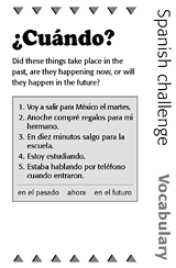 Spanish Vocabulary Challenge: Past, Present, or Future?