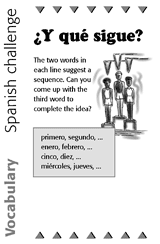 Spanish Vocabulary Challenge: Sequence 2