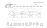 Math Warm-Up 7 for Gr. 1 & 2: Numbers and Numeration