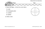 Math Warm-Up 112 for Gr. 1 & 2: Measurement & Geometry