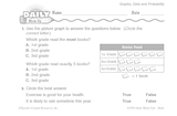 Math Warm-Up 172 for Gr. 1 & 2: Graphs, Data & Probability