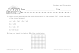 Math Warm-Up 13 for Gr. 5 & 6: Numbers and Numeration