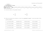 Math Warm-Up 5 for Gr. 5 & 6: Numbers and Numeration