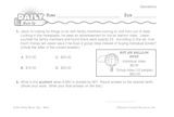 Math Warm-Up 62 for Gr. 5 & 6: Operations