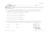 Math Warm-Up 63 for Gr. 5 & 6: Operations