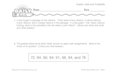 Math Warm-Up 186 for Gr. 5 & 6: Graphs, Data & Probability