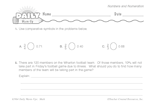 Math Warm-Up 28 for Gr. 5 & 6: Numbers and Numeration