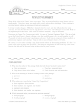 New City Planners Reading Warm-Up