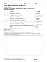 What Are Some Ocean Landforms?