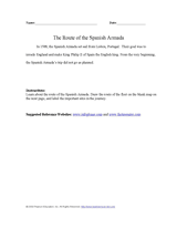 The Route of the Spanish Armada