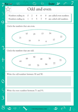 Odd and Even Numbers (Grade 2)